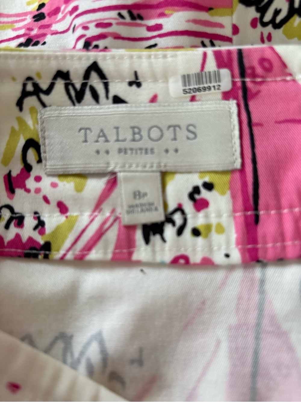 Talbots White Printed Skirt - Picture 4 of 4